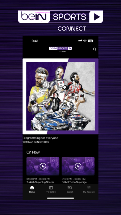 beIN SPORTS CONNECT App Store screenshot 1