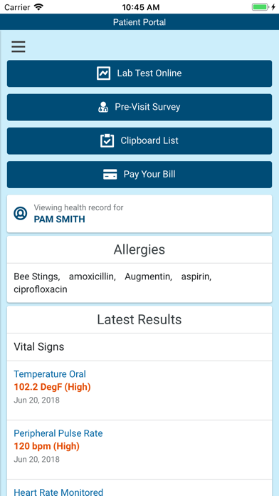HealtheLife App Store screenshot 1