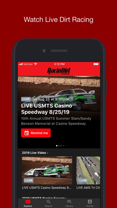 RacinDirt TV App Store screenshot 2