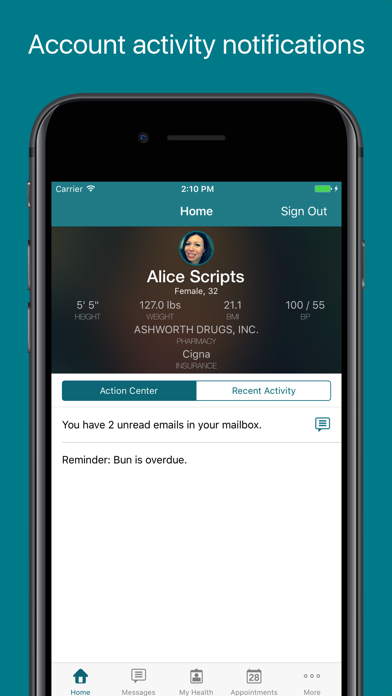 FollowMyHealth® App Store screenshot 1