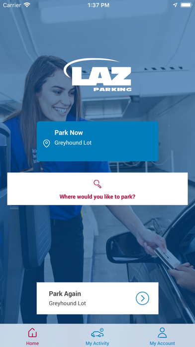 LAZ Parking App Store screenshot 1