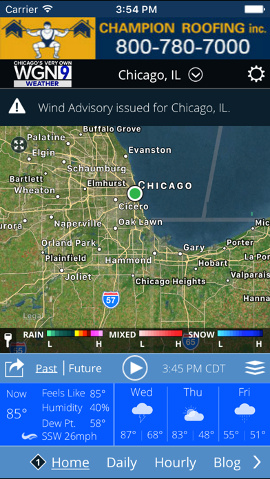 WGN-TV Chicago Weather App Store screenshot 1