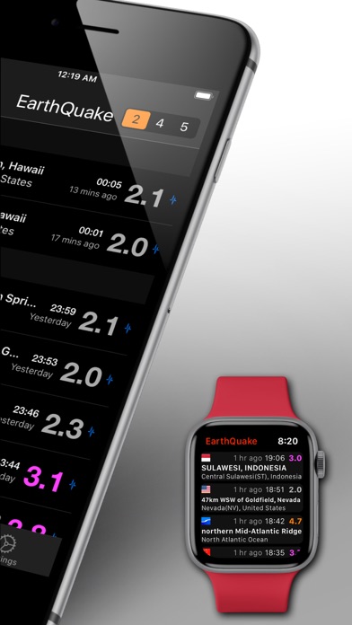 EarthQuake+ App Store screenshot 2