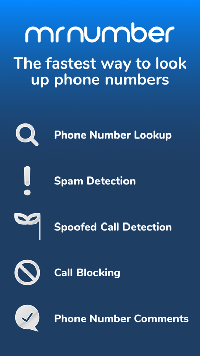 Mr. Number Lookup & Call Block App Store screenshot 1