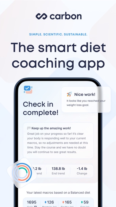 Carbon - Macro Coach & Tracker App Store screenshot 1