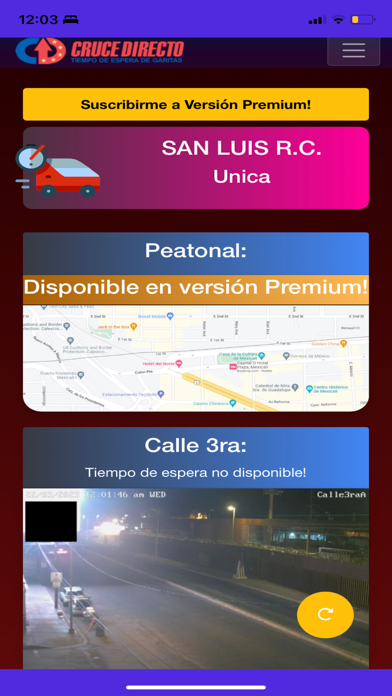 Cruce Directo Garitas App Store screenshot 2