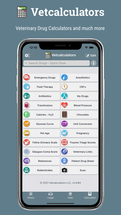 Vetcalculators App Store screenshot 1