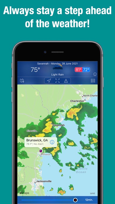 Doppler Radar: Live Rain Map App Store screenshot 2