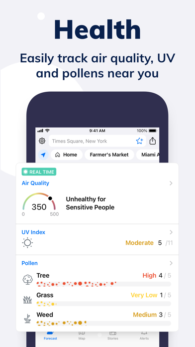 Tomorrow.io: Weather Forecast App Store screenshot 2