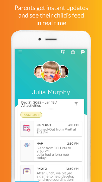 Procare: Childcare App App Store screenshot 1