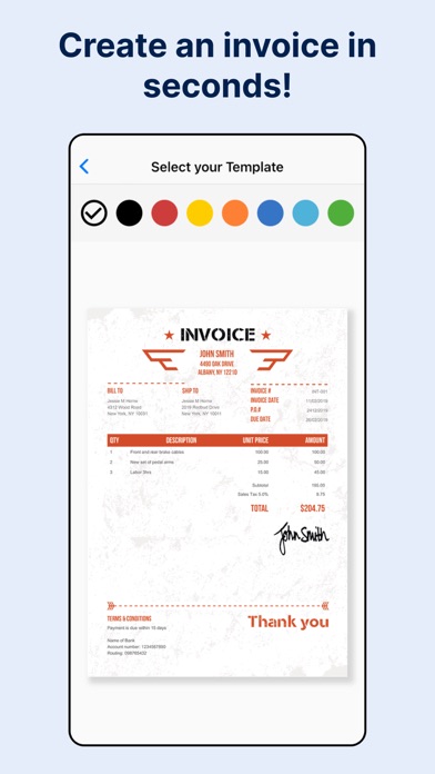 Invoice Maker by Invoice Home App Store screenshot 1
