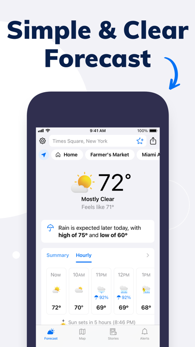 Tomorrow.io: Weather Forecast App Store screenshot 1