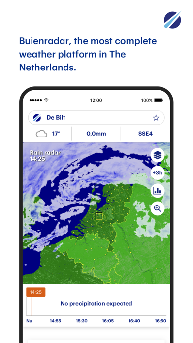 Buienradar - weer App Store screenshot 1