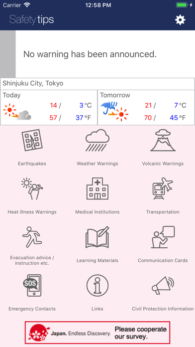 Safety tips App Store screenshot 1