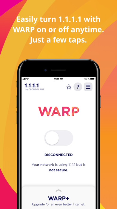 1.1.1.1: Faster Internet App Store screenshot 1