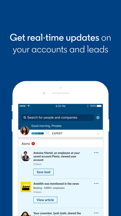 LinkedIn Sales Navigator App Store screenshot 1