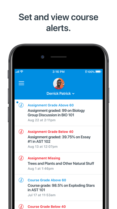 Canvas Parent App Store screenshot 2