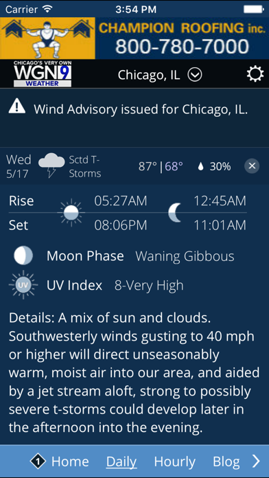WGN-TV Chicago Weather App Store screenshot 2