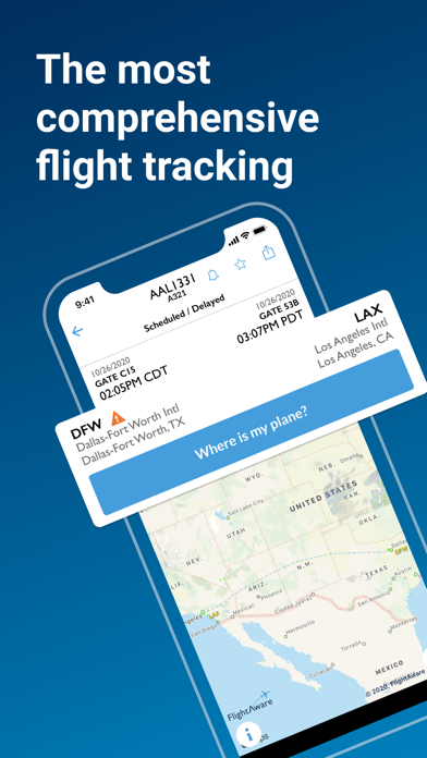 FlightAware Flight Tracker App Store screenshot 1
