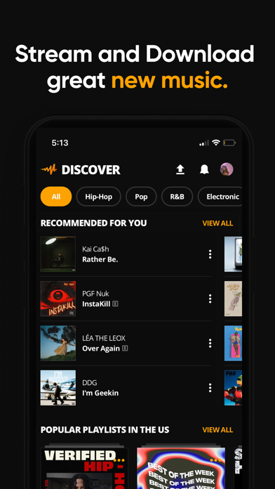 Audiomack - Play Music Offline App Store screenshot 1