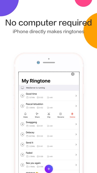 Ringtones Maker - the ring app App Store screenshot 1