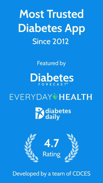 Diabetes Tracker by MyNetDiary App Store screenshot 1