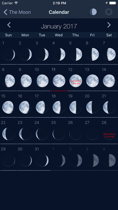 The Moon: Calendar Moon Phases App Store screenshot 2