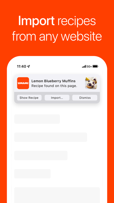 Umami - Recipe Manager App Store screenshot 2
