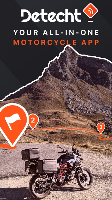 Detecht - Motorcycle App & GPS App Store screenshot 1
