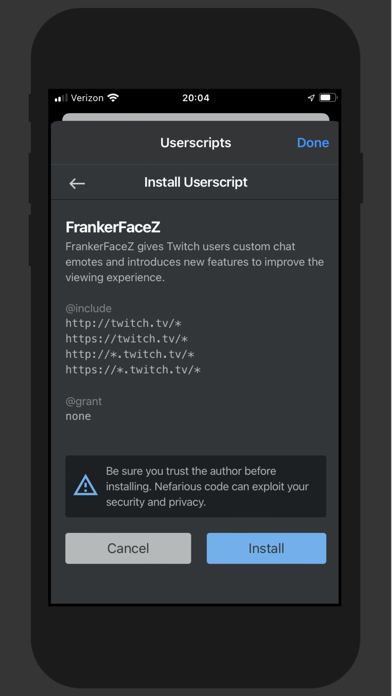 Userscripts App Store screenshot 2