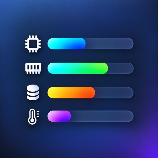 Device Status⁺ CPU x Monitor z app icon