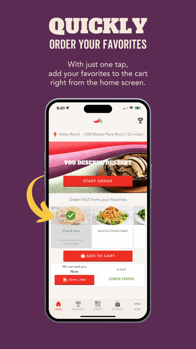 Chilis App Store screenshot 2