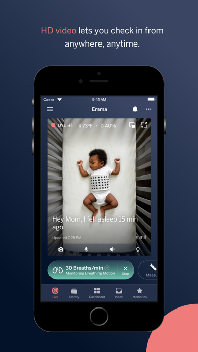 Nanit App Store screenshot 1