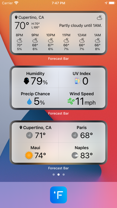 Forecast Bar - Weather + Radar App Store screenshot 2
