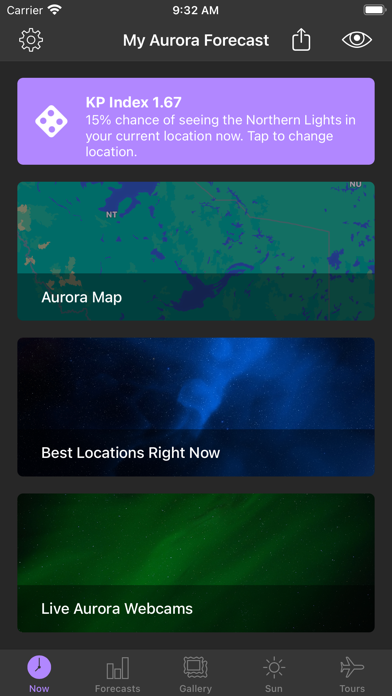 My Aurora Forecast & Alerts App Store screenshot 1
