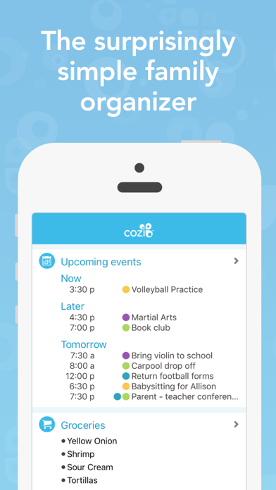 Cozi Family Organizer App Store screenshot 1