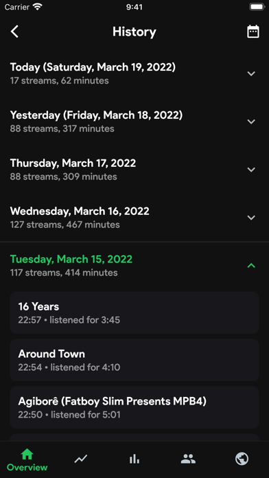 stats.fm for Spotify Music App App Store screenshot 2