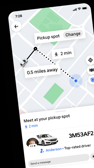 Uber - Request a ride App Store screenshot 1