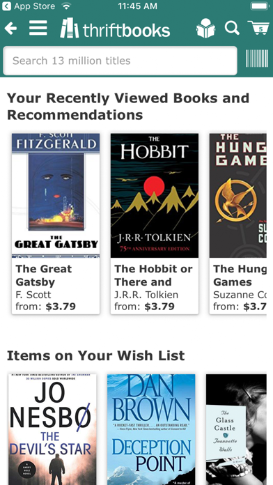 ThriftBooks: New & Used Books App Store screenshot 1