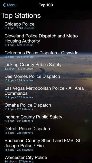 Police Scanner + App Store screenshot 1