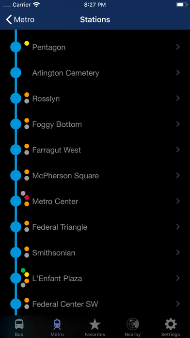 DC Metro and Bus - Tracker App Store screenshot 2
