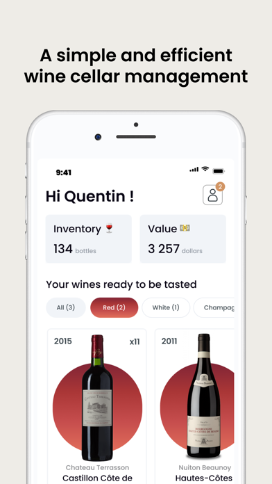 Oeni: #1 Wine Cellar Manager App Store screenshot 1