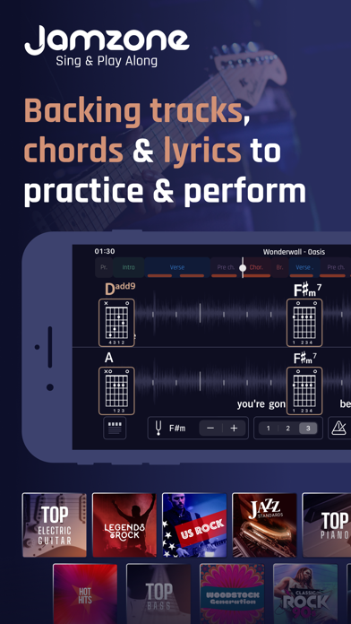 Jamzone - Sing & Play Along App Store screenshot 1