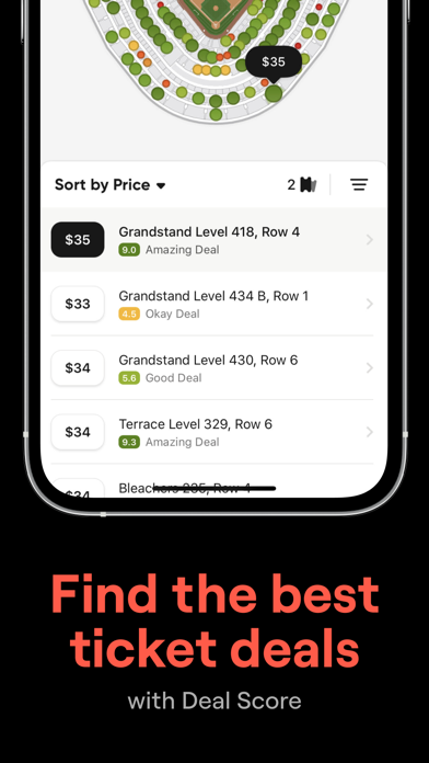 SeatGeek - Buy Event Tickets App Store screenshot 1