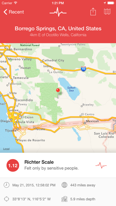 My Earthquake Alerts Pro App Store screenshot 1