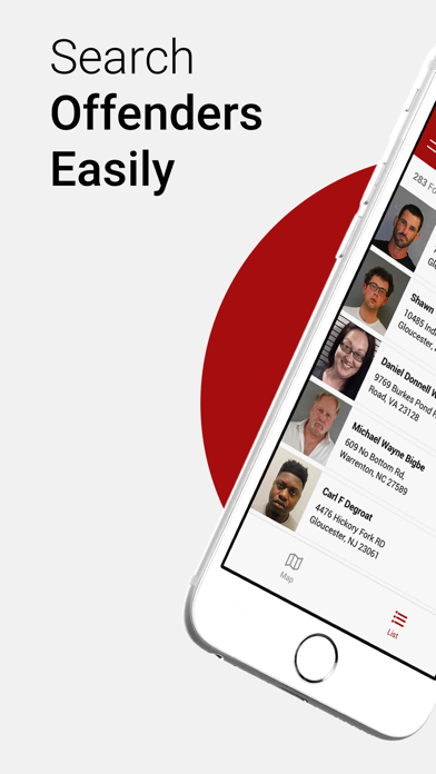 Offender Locator: Find & Watch App Store screenshot 1