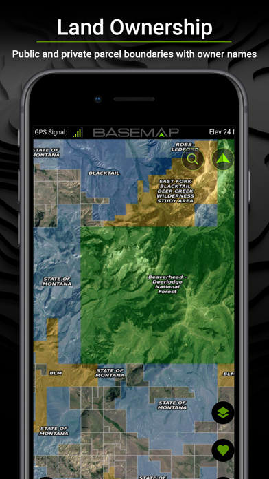 BaseMap: 3D Hunting Maps & GPS App Store screenshot 1