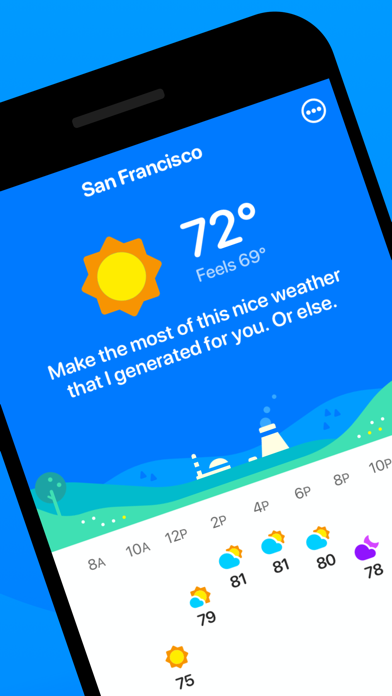 CARROT Weather: Alerts & Radar App Store screenshot 1