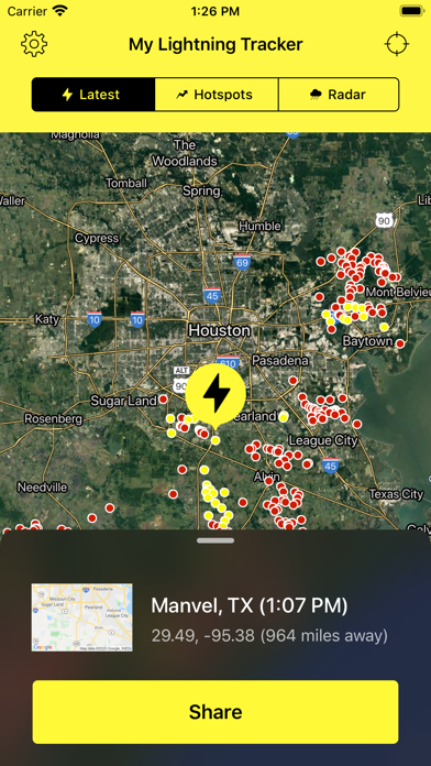 My Lightning Tracker Pro App Store screenshot 1