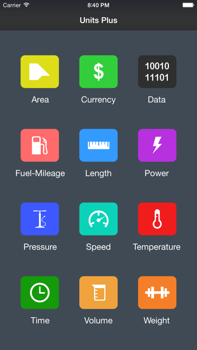Unit Converter - Best Unit App App Store screenshot 1